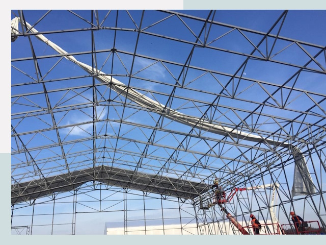 Шатровые ангары от 613 руб. в Муроме и Владимирской области