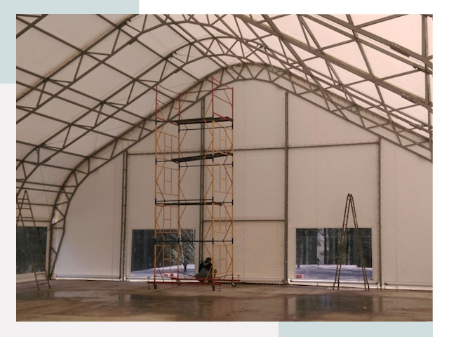 Шатровые ангары в Муроме