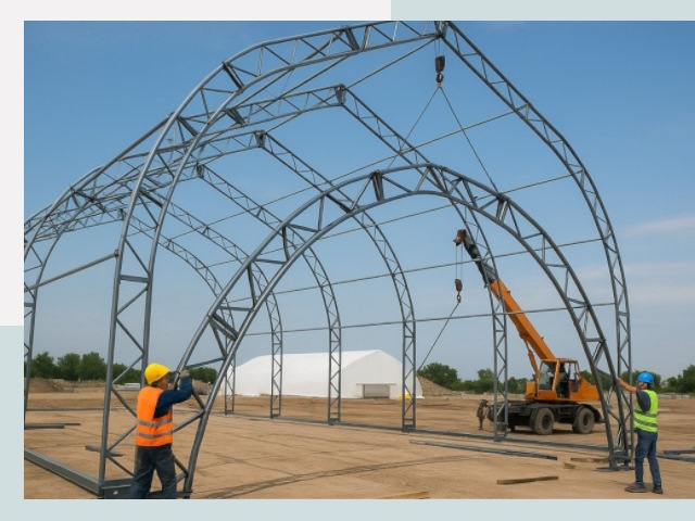 Монтаж ангаров в Муроме от 613 руб. - Надежно и быстро